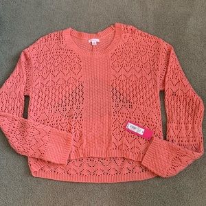 Coral sweater NWT